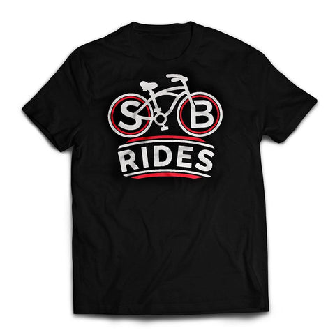 Red SB Rides Black T-shirt Front