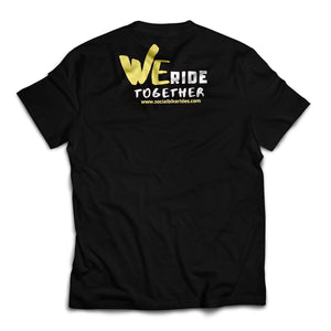 Yellow SB Rides Black T-shirt Back