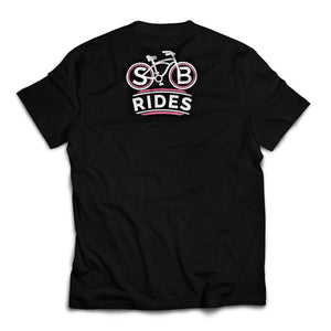 Pink We Ride Black T-shirt Back