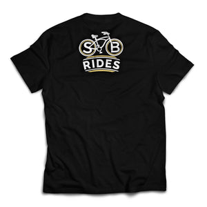 Yellow We Ride Black T-shirt Back